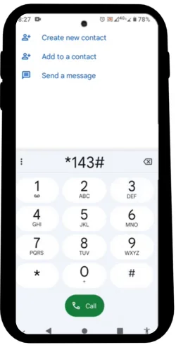 dial *143#