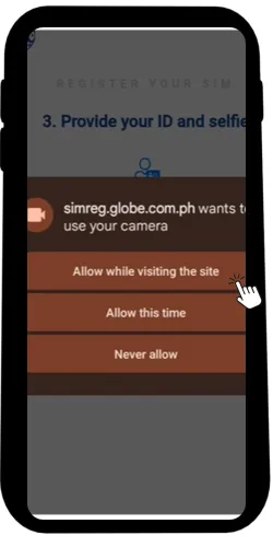 allow camera permission